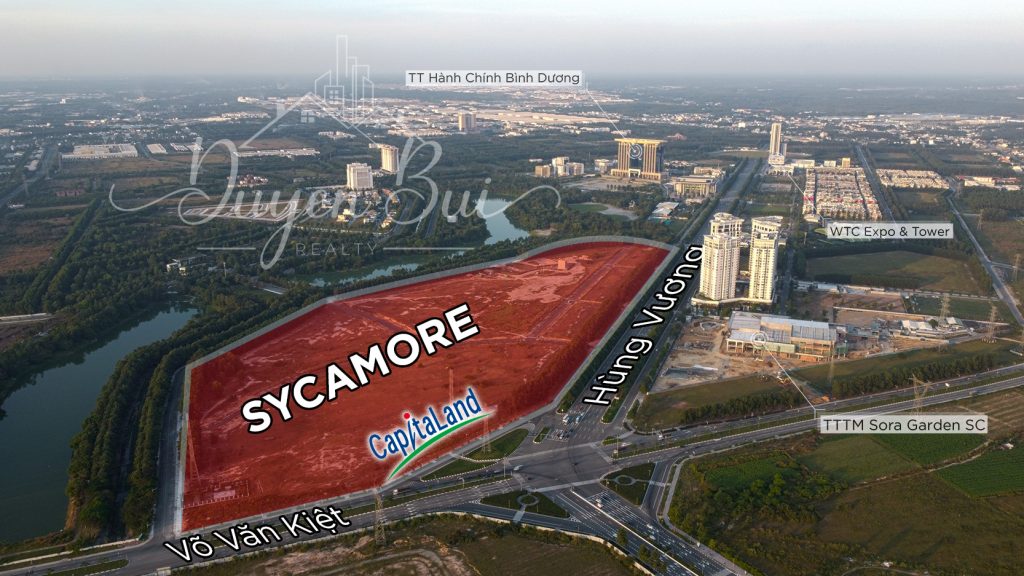 flycam dự án Sycamore thành phố mới bình dương
